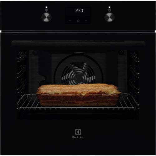 ELECTROLUX            72LITRE BUILT IN MULTIFUNCTION SINGLE OVEN - BLACK
