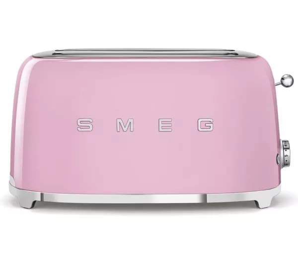 SMEG 50's Retro Style TSF02PKUK 4-Slice Toaster - Pink