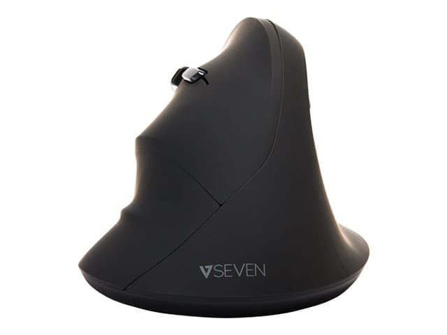 VIDEOSEVEN - V7 MW400L - vertical mouse - USB interface - 2.4 GHz - black