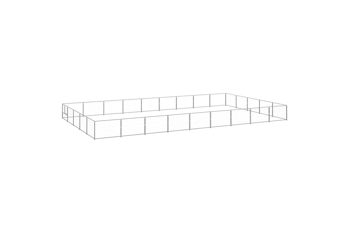 Vidaxl 3082167 Dog Kennel Silver 45 M2 Steel