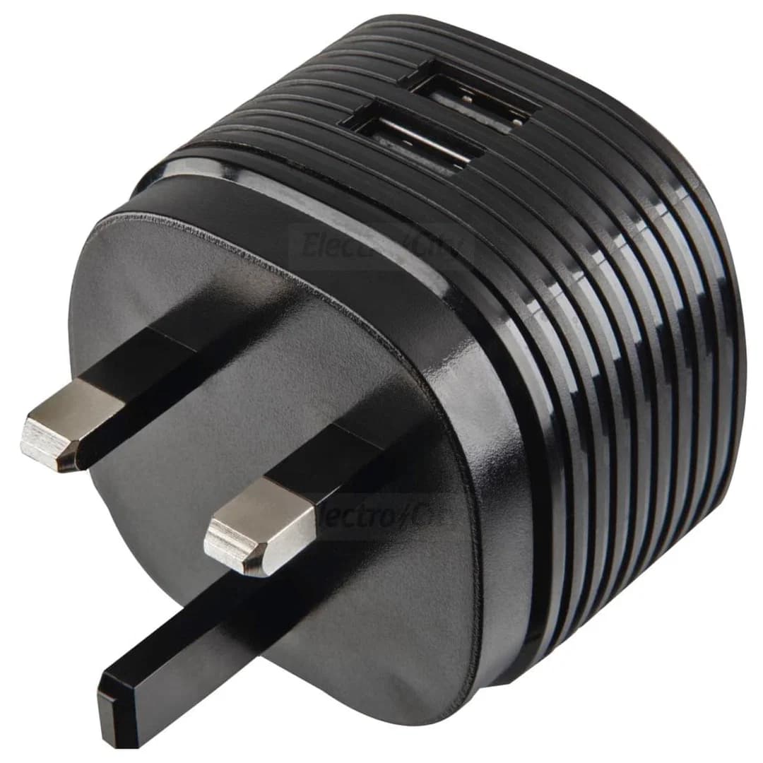 Hama Dual USB Mains Charger 12W 2-Port Charger