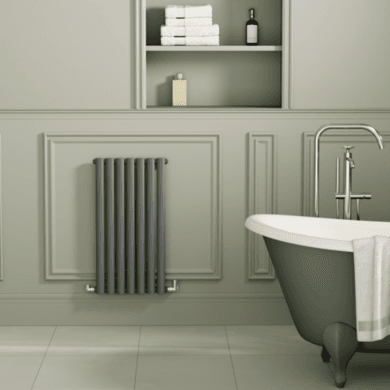 Sorrento Anthracite Oval Designer Radiator