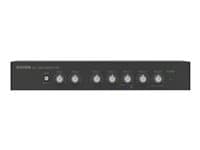 VISION - Low impedance audio amplifier - 2 x 50w (RMS at 8 ohms) - RS232 - bluetooth (renameable, set pin) - 4 x inputs each either line-level or mic (balanced with trim adjustment and switchable phantom power) - pre-mix line out - rack mount - can drive two pairs