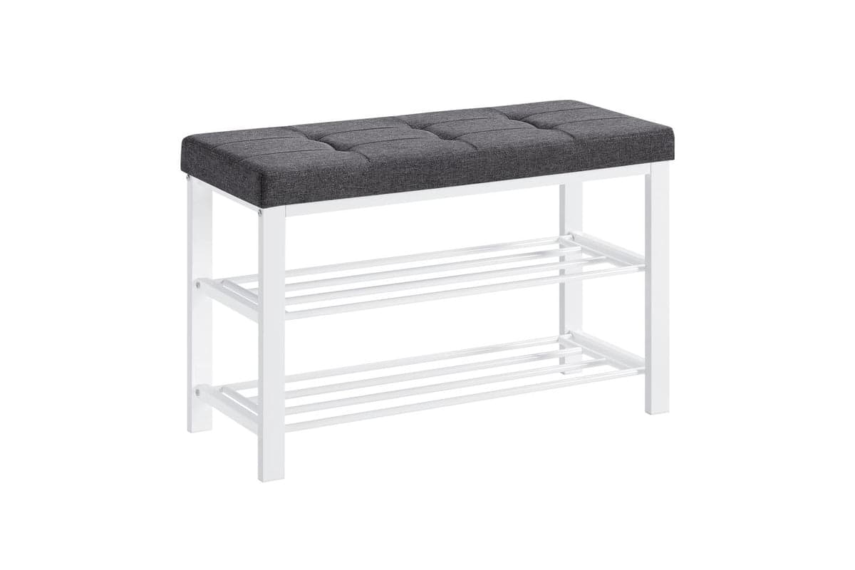 Songmics Shoe Bench | Shoe Storage Bench | Linen Upholstery | Standard Size