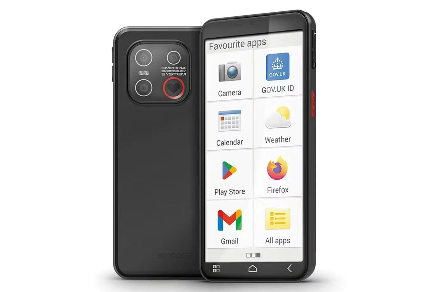 Emporia Smart.6lite Smartphone For Seniors | Black | 5.5 Inch Display | 64gb