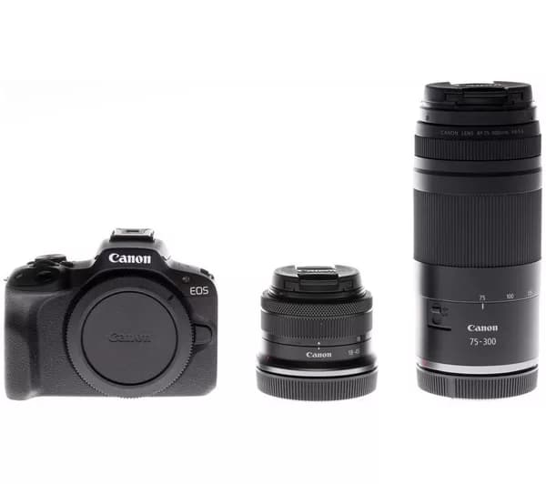 CANON EOS R50 Mirrorless Camera with RF-S 18-45 mm f/4.5-6.3 IS STM & RF 75-300 mm f/4-5.6 Lens