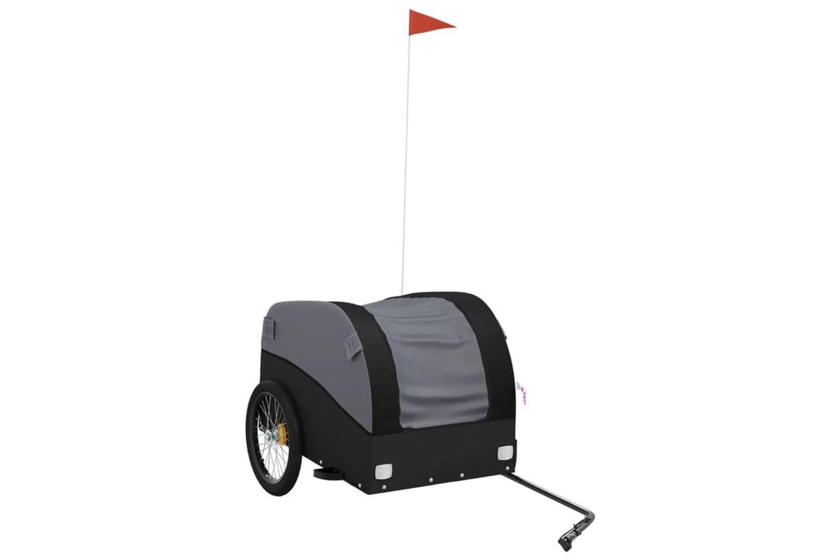 Vidaxl Bike Trailer Black 45 Kg Iron
