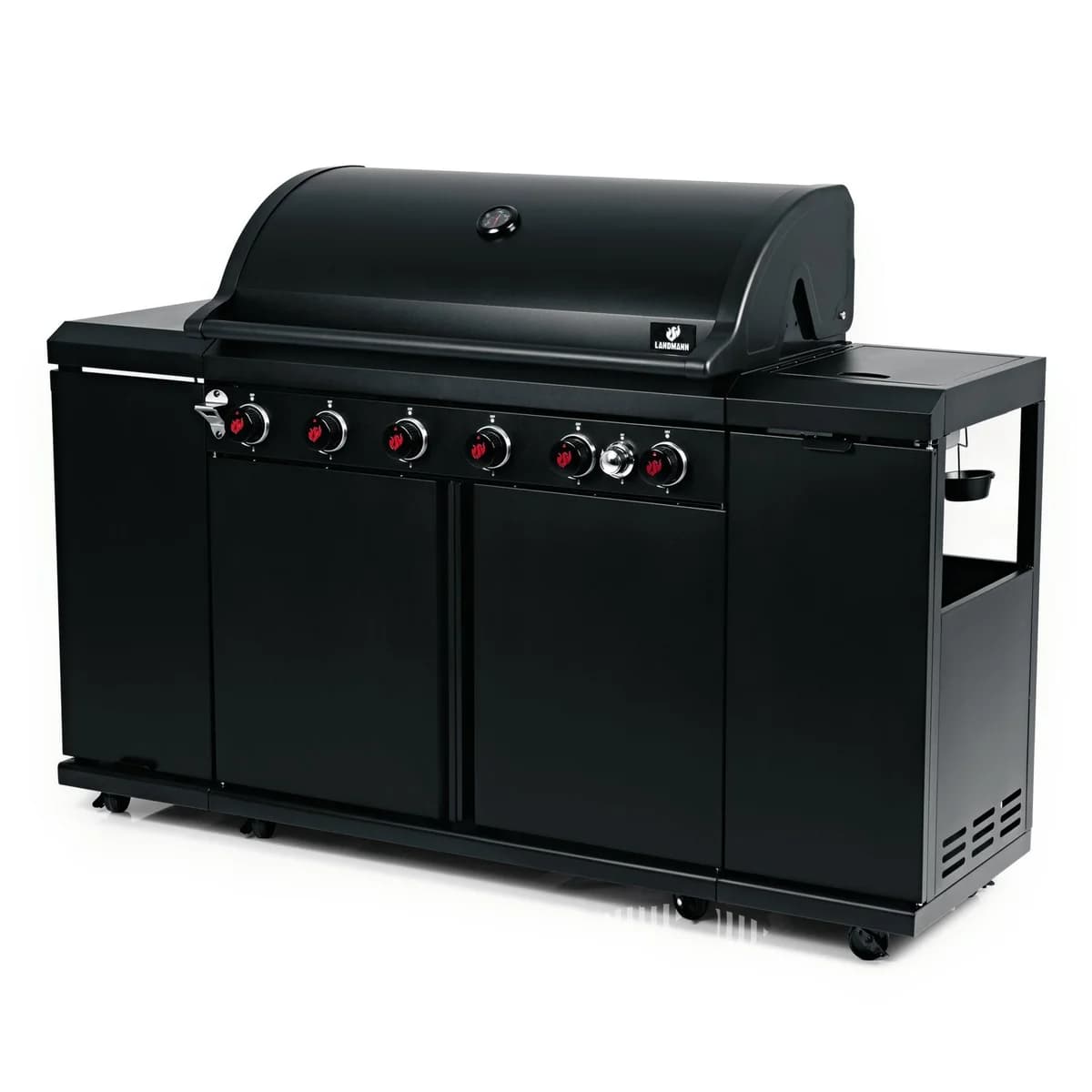 Landman COOL BLACK 6 Burner Mini Outdoor Kitchen | 22169