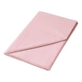 180 Thread Count Percale Flat Sheet Sheet Blush