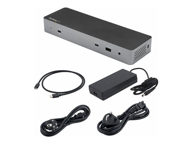 STARTECH.COM - Startech Thunderbolt 3 Dock with USB-C Host Compatibility, Dual 4K 60Hz DisplayPort 1.4 or Dual HDMI 2.0 Monitors, Single 8K, TB3/USB-C Laptop Docking Station, 96W PD, 5x USB, 10Gbps - 96W Power Delivery (TB3CDK2DHUE) - Docking station - USB-C 3.2 Gen 2 /