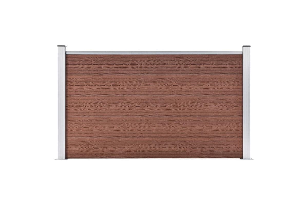 vidaXL Garden Fence Wpc 180x105cm Brown