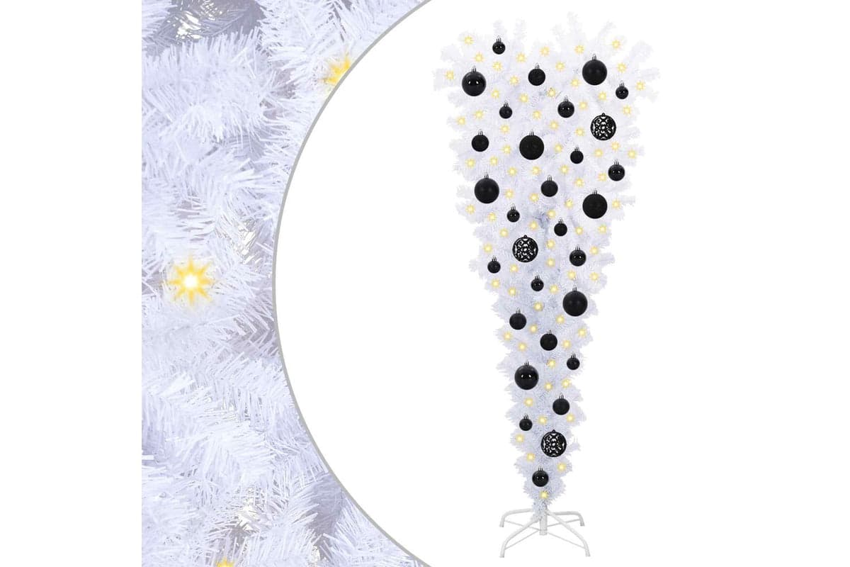 Vidaxl Artificial Christmas Tree With Stand White 120 Cm Pvc And Steel