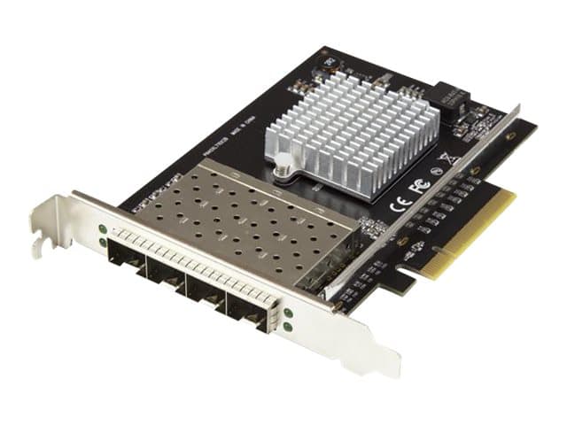 STARTECH.COM - Startech Quad Port 10G SFP+ Network Card, Intel XL710 Open SFP+ Converged Adapter, PCIe 10 Gigabit Ethernet Server NIC, 10GbE Fiber Optic LAN Card Dell PowerEdge HPE ProLiant, NIC Card - 10Gb SFP+ NIC Card (PEX10GSFP4I)