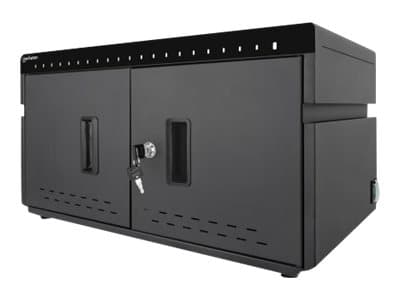 Manhattan Charging Cabinet/Cart via USB-C x20 Devices, Desktop, Power Delivery 18W per port (360W total), Suitable for iPads/other tablets/phones, Bay