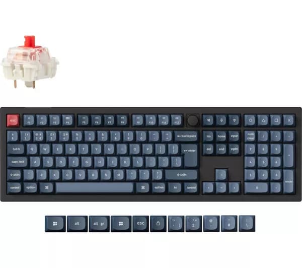 KEYCHRON V6 Max Wireless Mechanical Gaming Keyboard - Carbon Black
