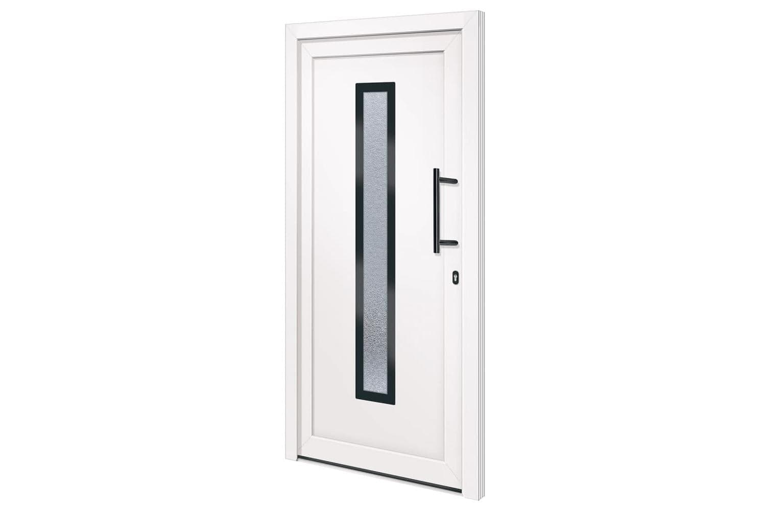 vidaXL 3157080 Front Door White 98x200cm Pvc