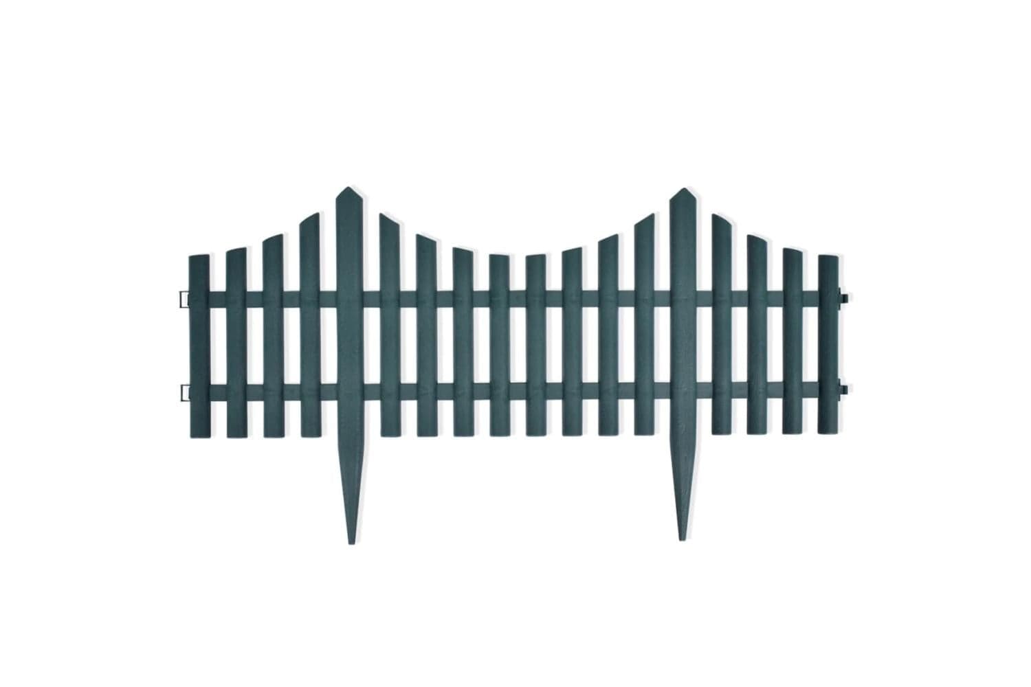 Vidaxl 41229 17 Pcs Lawn Dividers 10 M Green