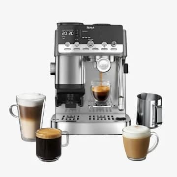 Ninja AutoBarista Pro Automatic Espresso Machine - Black & Stainless Steel | AE1051UK