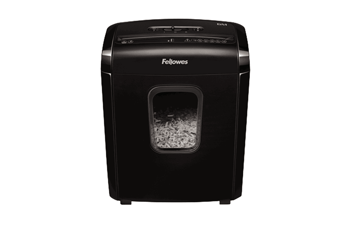 Fellowes 13L Mini Cut Paper Shredder | Black