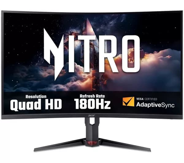 ACER Nitro XZ323QUP1 Quad HD 31.5" Curved VA LCD Gaming Monitor - Black