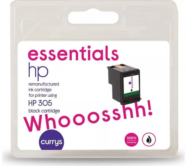 ESSENTIALS HP 305 Black Ink Cartridge