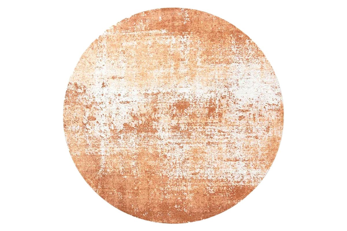 Louis De Poortere | Virgin Land Mars Eco Round Rug | Orange | 240 x 240 cm