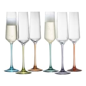 Chroma Party Pack Flute 200ml, Set of Six