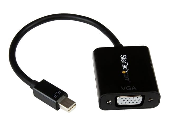STARTECH.COM - StarTech Mini DisplayPort to VGA Adapter - DisplayPort 1.2 - 1080p - Thunderbolt to VGA Monitor Adapter - Mini DP to VGA (MDP2VGA2) - video adapter - Mini DisplayPort to HD-15 (VGA) - 22 cm