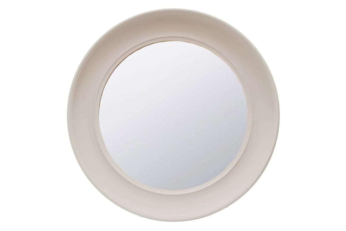Lyla Round Wall Mirror | Oyster | 90 cm