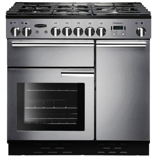RANGEMASTER            90CM PROFESSIONAL PLUS 90CM DUAL FUEL RANGE COOKER - STAINLESS STEEL / CHROME