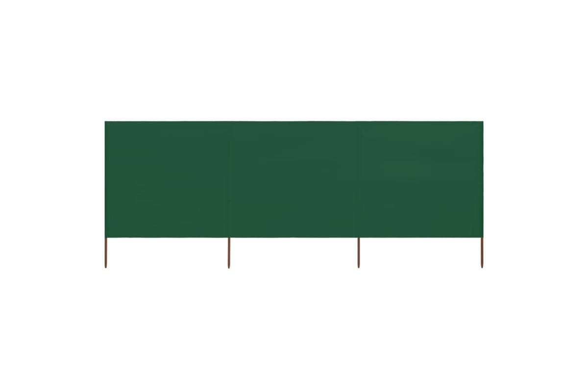 vidaXL 47149 3-panel Wind Screen Fabric 400x160cm Green