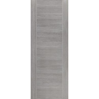 Internal Grey Woodgrain Laminate Door - Pre-Finished - 1981 x 610 x 35mm - Palermo - XL Joinery