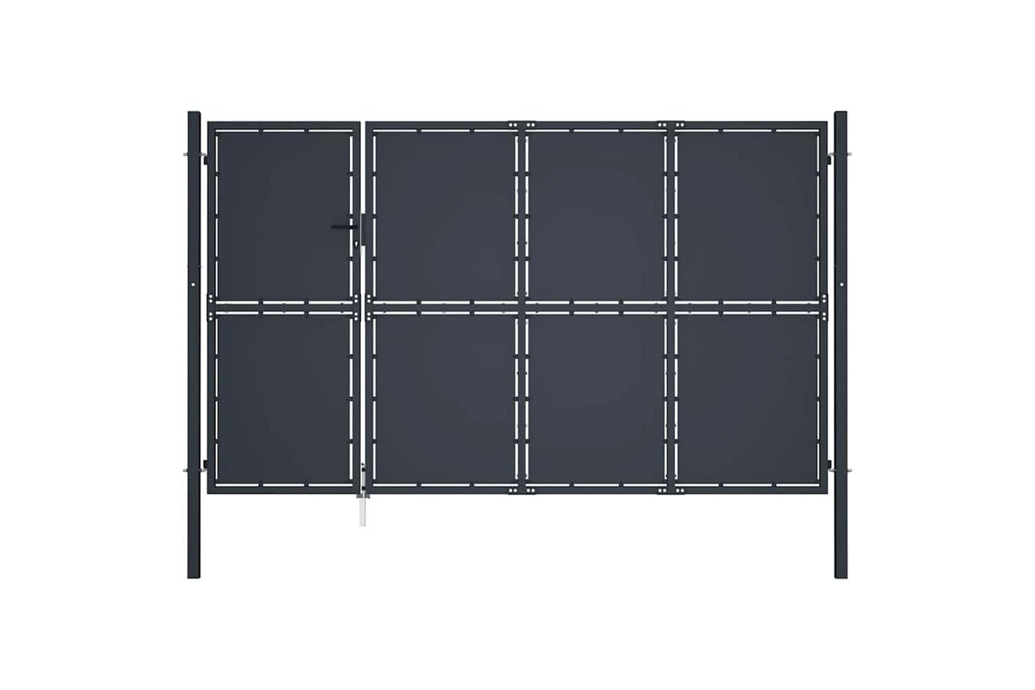 vidaXL 144538 Garden Gate Steel 350x150cm Anthracite