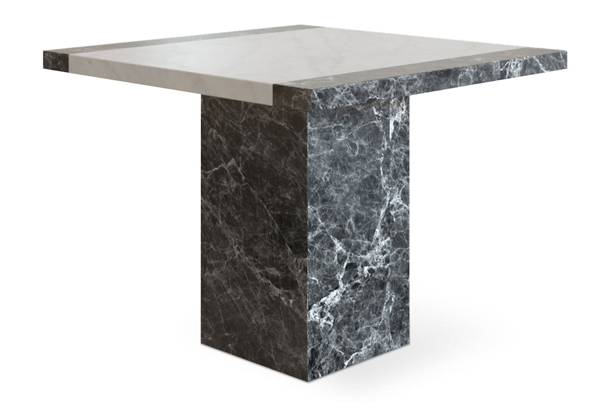 Mainz Square Dining Table | Grey & White