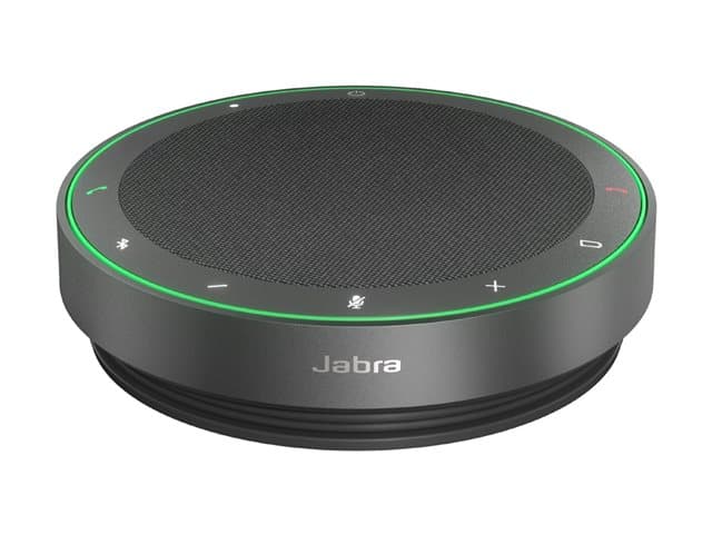 JABRA - Speak2 75 UC - Speakerphone hands-free - Bluetooth - wireless - USB-A, USB-C - dark grey - Certified for Zoom Rooms, Zoom Certified, Alcatel-Lucent Certified, Avaya Certified, Cisco Webex Certified, Unify Certified, MFi Certified, Google Meet Certif