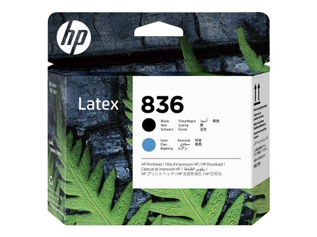 HP - 836 - black, cyan - original - Latex - printhead