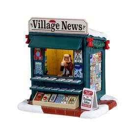 Village Newsstand AC Adaptable Christmas Figurine