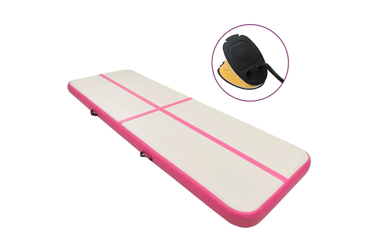vidaXL Inflatable Gymnastics Mat With Pump