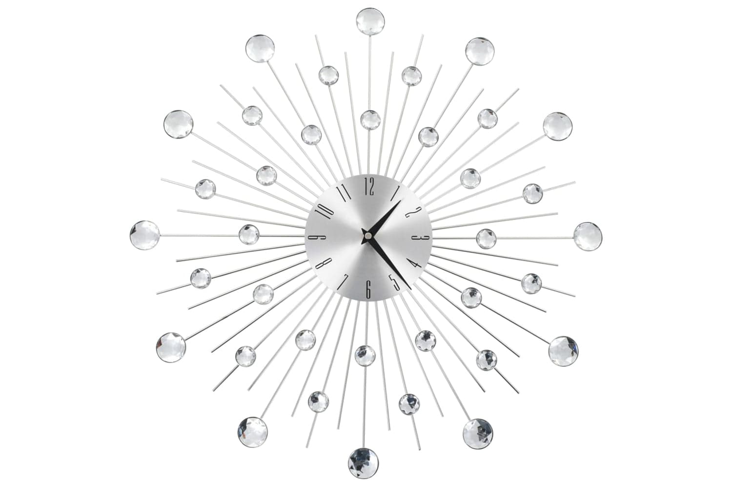Vidaxl 50642 Wall Clock Modern Design 50 cm | Silver