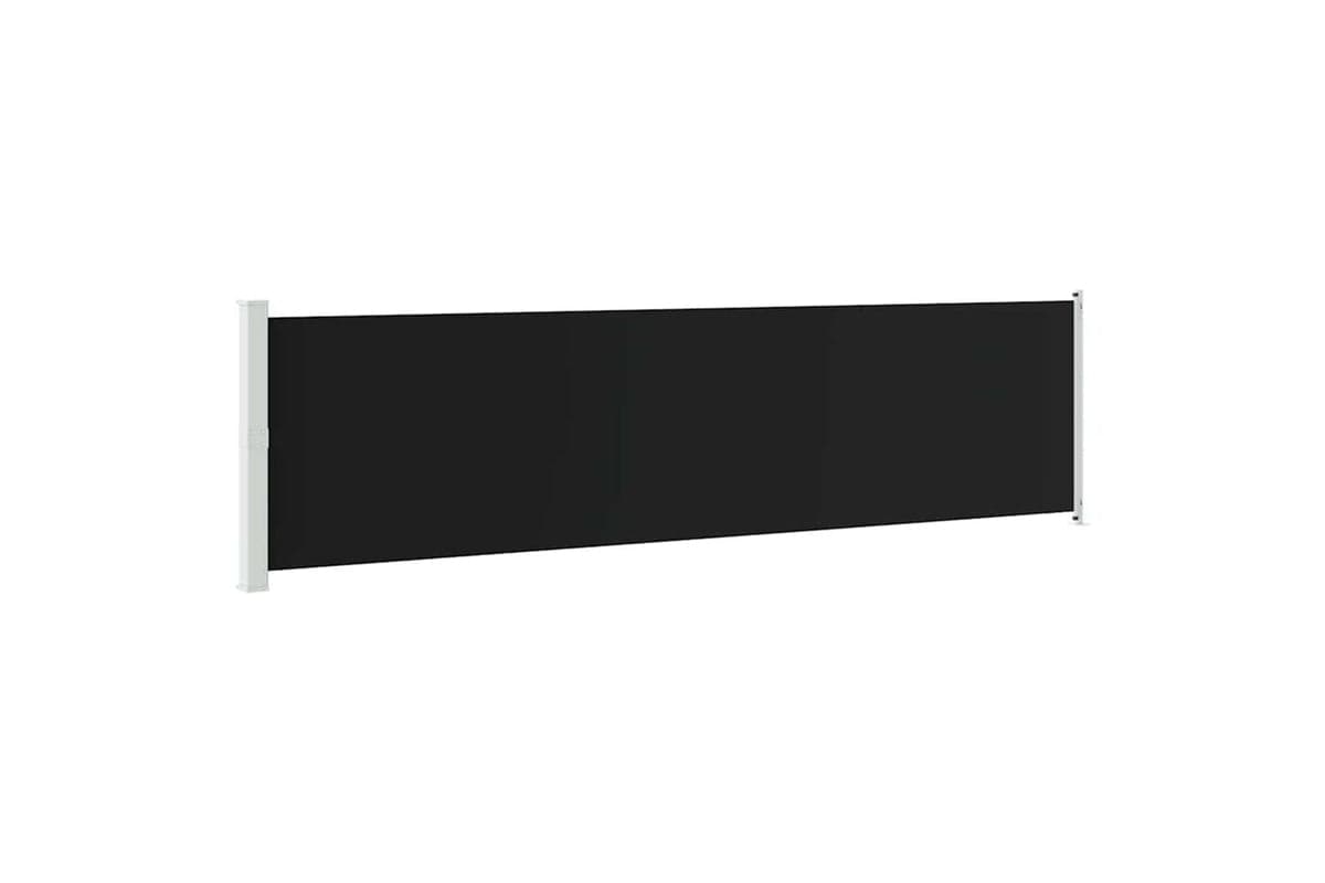 vidaXL Patio Retractable Side Awning 600x160cm Black
