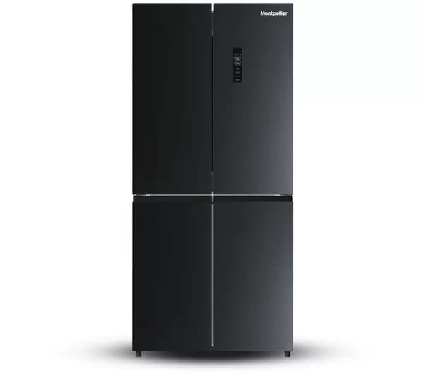MONTPELLIER MDAXD183DX American-Style Fridge Freezer - Black