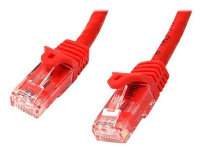 STARTECH.COM - Startech 75ft CAT6 Ethernet Cable, 10 Gigabit Snagless RJ45 650MHz 100W PoE Patch Cord, CAT 6 10GbE UTP Network Cable w/Strain Relief, Red, Wiring is UL Certified/TIA - Category 6 - 24AWG (N6PATCH75RD) - patch cable - 22.9 m - red