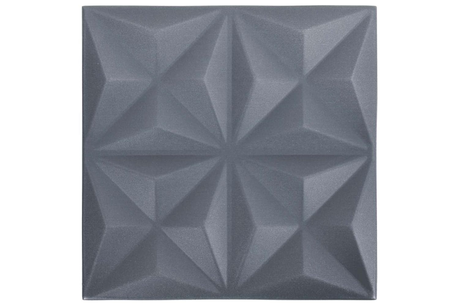 Vidaxl 3d Wall Panels 48 Pcs 50x50 Cm Origami Grey 12 Sq M