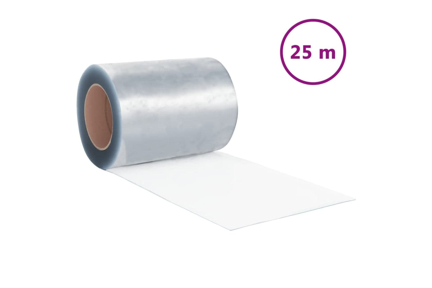 Vidaxl 288282 Strip Curtain Roll Pvc 3mm X 300mm 25 M