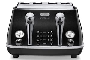 DeLonghi Icona Micalite 4 Slice Toaster | CTOM4003.BK | Black