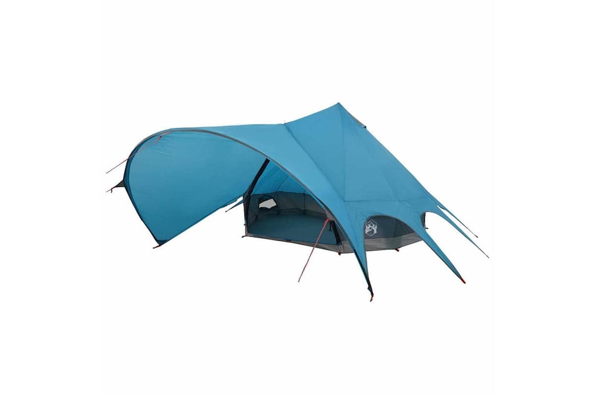 Vidaxl Teepee Tent With Roof Blue And Grey 600 X 600 X 347 Cm