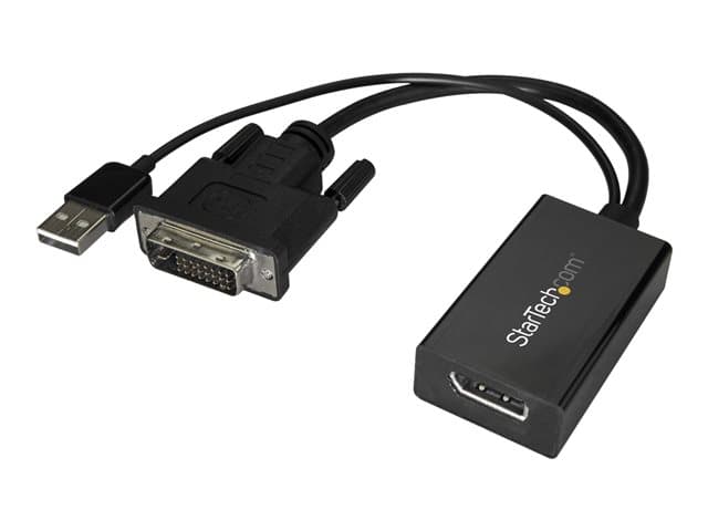 STARTECH.COM - StarTech DVI to DisplayPort Adapter - USB Power - 1920 x 1200 - DVI to DisplayPort Converter - Video Adapter - DVI-D to DP (DVI2DP2) - video adapter - DVI-D to DisplayPort