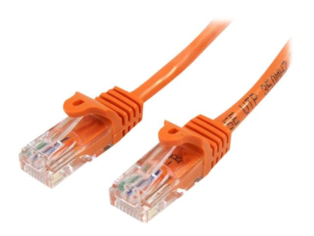 STARTECH.COM - Startech 1m Orange Cat5e / Cat 5 Snagless Patch Cable - patch cable - 1 m - orange