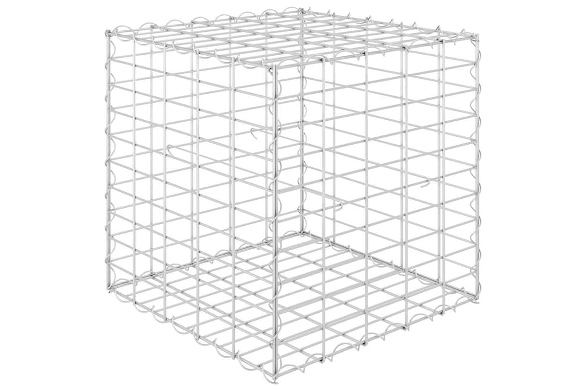 vidaXL 145650 Cube Gabion Raised Bed Steel Wire 50x50x50cm