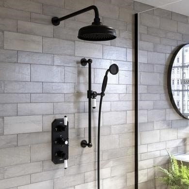 Cambridge 2 Outlet Wall Mounted Thermostatic Mixer Shower Set